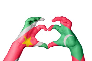 Surinam Maldivler Kalbi, El hareketi kalp yapma, Kırpma Yolu