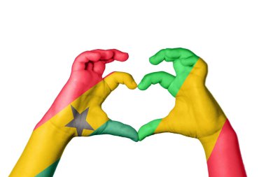 Gana Mali Kalbi, El hareketi kalp yapma, Kırpma Yolu