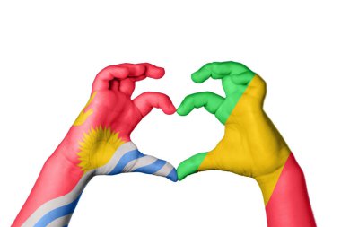 Kiribati Mali Kalbi, El hareketi kalp yapma, Kırpma Yolu