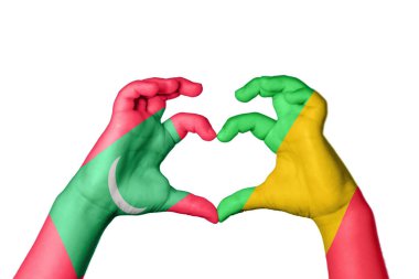 Maldivler Mali Kalbi, El hareketi kalp yapma, Kırpma Yolu