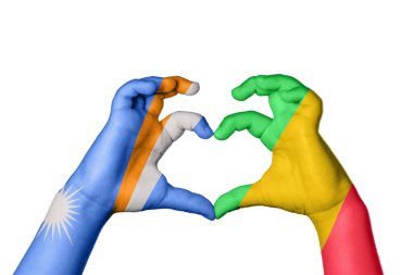 Marshall Adaları Mali Kalbi, El hareketi kalp yapma, Kırpma Yolu