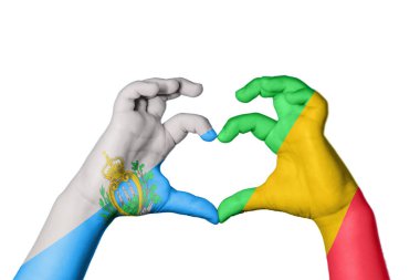 San Marino Mali Kalbi, El hareketi kalp yapma, Kırpma Yolu