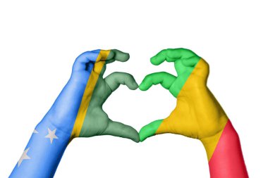 Solomon Adaları Mali Kalbi, El hareketi kalp yapma, Kırpma Yolu