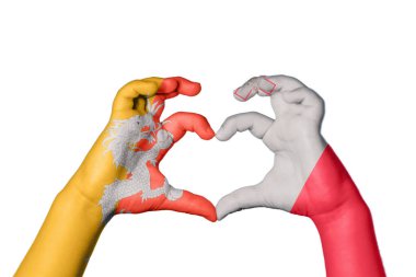 Butan Malta Kalbi, El hareketi kalp yapma, Kırpma Yolu