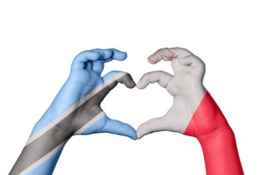 Botswana Malta Kalbi, El hareketi kalp yapma, Kırpma Yolu