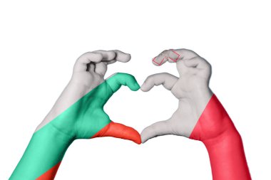 Bulgaristan Malta Kalbi ve El hareketi kalp yaptı, Kırpma Yolu