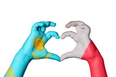 Kazakistan Malta Kalbi, El hareketi kalp yapma, Kırpma Yolu