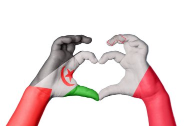 Sahra Arap Demokratik Cumhuriyeti Malta Kalbi, El hareketi kalp yapma, Kırpma Yolu