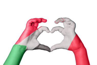 Sudan Malta Kalbi, El hareketi kalp yapma, Kırpma Yolu