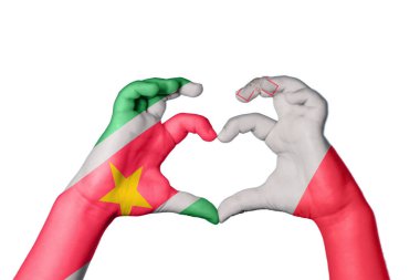 Surinam Malta Kalbi, El hareketi kalp yapma, Kırpma Yolu