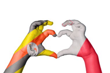 Uganda Malta Kalbi, El hareketi kalp yapma, Kırpma Yolu