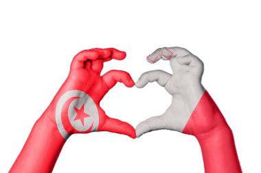 Tunus Malta Kalbi, El hareketi kalp yapma, Kırpma Yolu