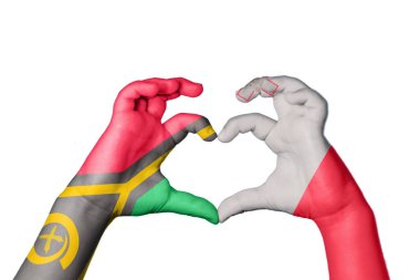 Vanuatu Malta Kalbi, El hareketi kalp yapma, Kırpma Yolu