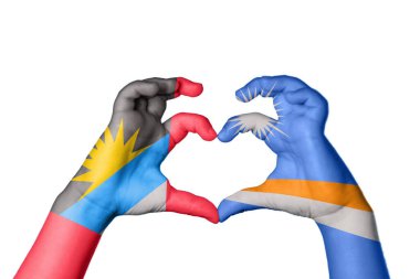 Antigua ve Barbuda Marshall Adaları Kalbi, El hareketi kalp yapma, Kırpma Yolu