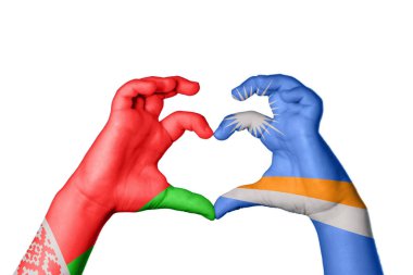 Belarus Marshall Adaları Kalbi, El hareketi kalp yapma, Kırpma Yolu