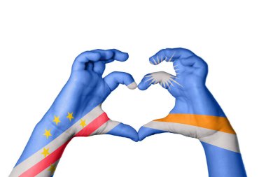 Cape Verde Marshall Adaları Kalbi, El hareketi kalp yapma, Kırpma Yolu