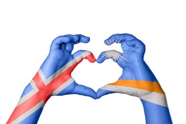 İzlanda Marshall Adaları Kalbi, El hareketi kalp yapma, Kırpma Yolu