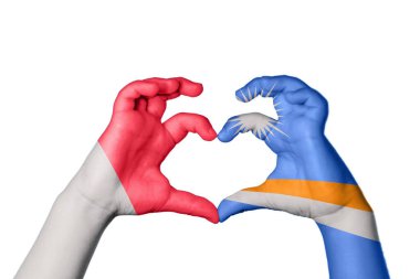 Malta Marshall Adaları Kalbi, El hareketi kalp yapma, Kırpma Yolu