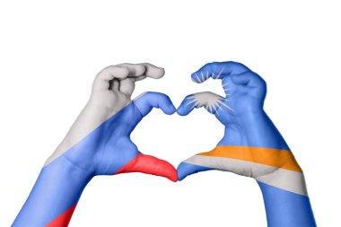 Rusya Marshall Adaları Kalbi, El hareketi, kalp yapma, Kırpma Yolu