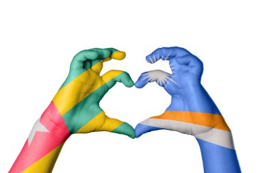 Togo Marshall Adaları Kalbi, El hareketi kalp yapma, Kırpma Yolu