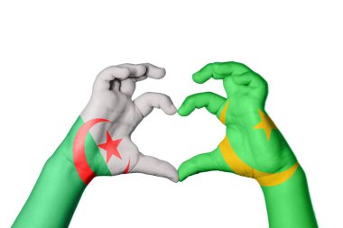 Cezayir Moritanya Kalbi, El hareketi kalp yapma, Kırpma Yolu