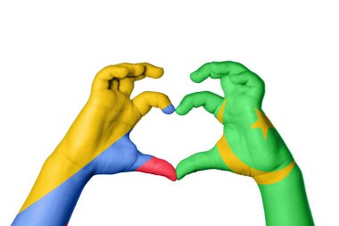 Kolombiya Moritanya Kalbi, El hareketi kalp yapma, Kırpma Yolu