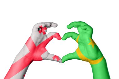 Georgia Moritanya Kalbi, El hareketi kalp yapma, Kırpma Yolu