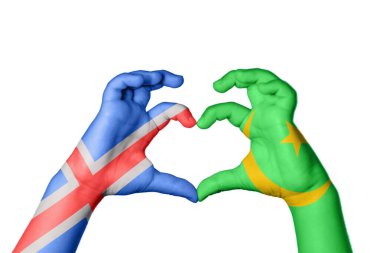 İzlanda Moritanya Kalbi, El hareketi kalp yapma, Kırpma Yolu