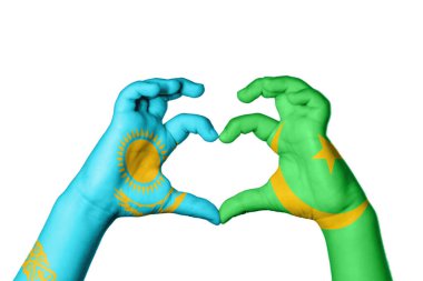 Kazakistan Moritanya Kalbi, El hareketi kalp yapma, Kırpma Yolu