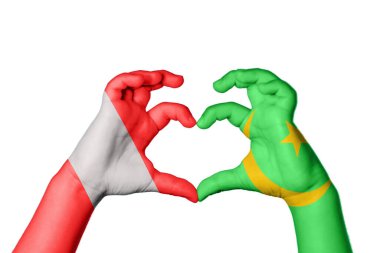 Peru Moritanya Kalbi, El hareketi kalp yapma, Kırpma Yolu