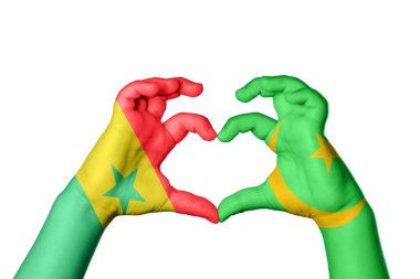 Senegal Moritanya Kalbi, El hareketi kalp yapma, Kırpma Yolu