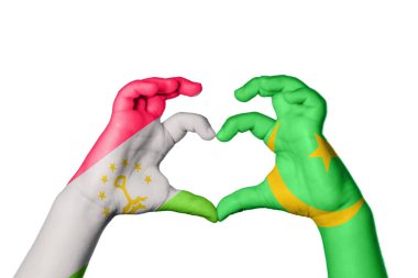 Tacikistan Moritanya Kalbi, El hareketi kalp yapma, Kırpma Yolu