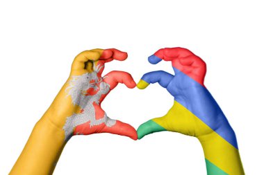 Bhutan Mauritius Heart, El hareketi kalp yapmak, Kırpma Yolu