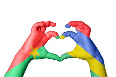 Burkina Faso Mauritius Kalp, El hareketi kalp yapma, Kırpma Yolu