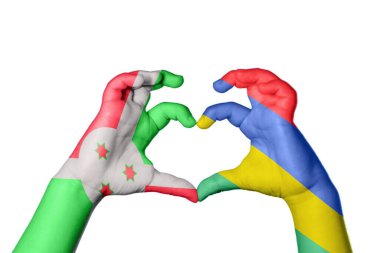 Burundi Mauritius 'un Kalbi, El hareketi kalp yapma, Kırpma Yolu