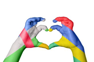 Orta Afrika Cumhuriyeti Mauritius Kalbi, El hareketi kalp yapma, Kırpma Yolu