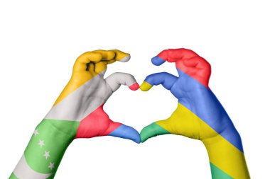 Komoros Mauritius Kalbi, El hareketi kalp yapma, Kırpma Yolu