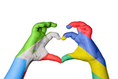 Ekvator Ginesi Mauritius Kalbi, El hareketi kalp yapma, Kırpma Yolu