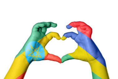 Etiyopya Mauritius Kalbi, El hareketi kalp yapma, Kırpma Yolu
