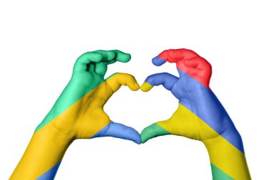 Gabon Mauritius Kalp, El hareketi kalp yapma, Kırpma Yolu