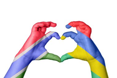 Gambiya Mauritius Kalbi, El hareketi kalp yapma, Kırpma Yolu