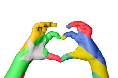 Myanmar Mauritius Kalp, El hareketi kalp yapma, Kırpma Yolu