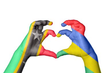 Saint Kitts ve Nevis Mauritius Kalp, El hareketi kalp yapma, Kırpma Yolu