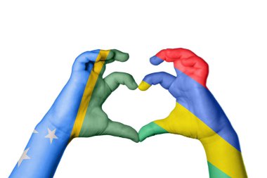 Solomon Adaları Mauritius Kalbi, El hareketi kalp yapma, Kırpma Yolu