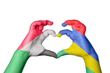 Sudan Mauritius Kalp, El hareketi kalp yapma, Kırpma Yolu