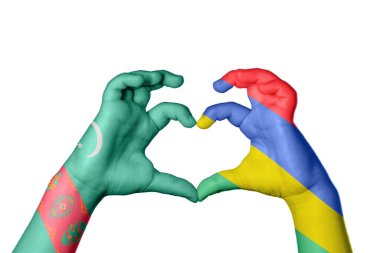 Türkmenistan Mauritius Kalbi, El hareketi kalp yapma, Kırpma Yolu