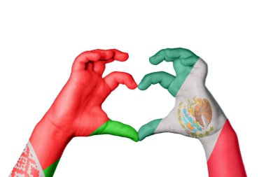 Belarus Meksika Kalbi, El hareketi kalp yapma, Kırpma Yolu