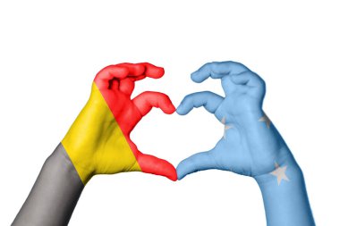 Belçika Mikronezya Kalbi, El hareketi kalp yapma, Kırpma Yolu