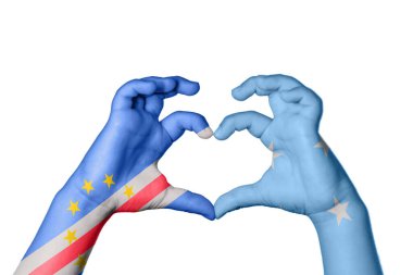 Cape Verde Mikronezya Kalbi, El hareketi kalp yapma, Kırpma Yolu