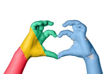 Gine Mikronezya Kalbi, El hareketi kalp yapma, Kırpma Yolu